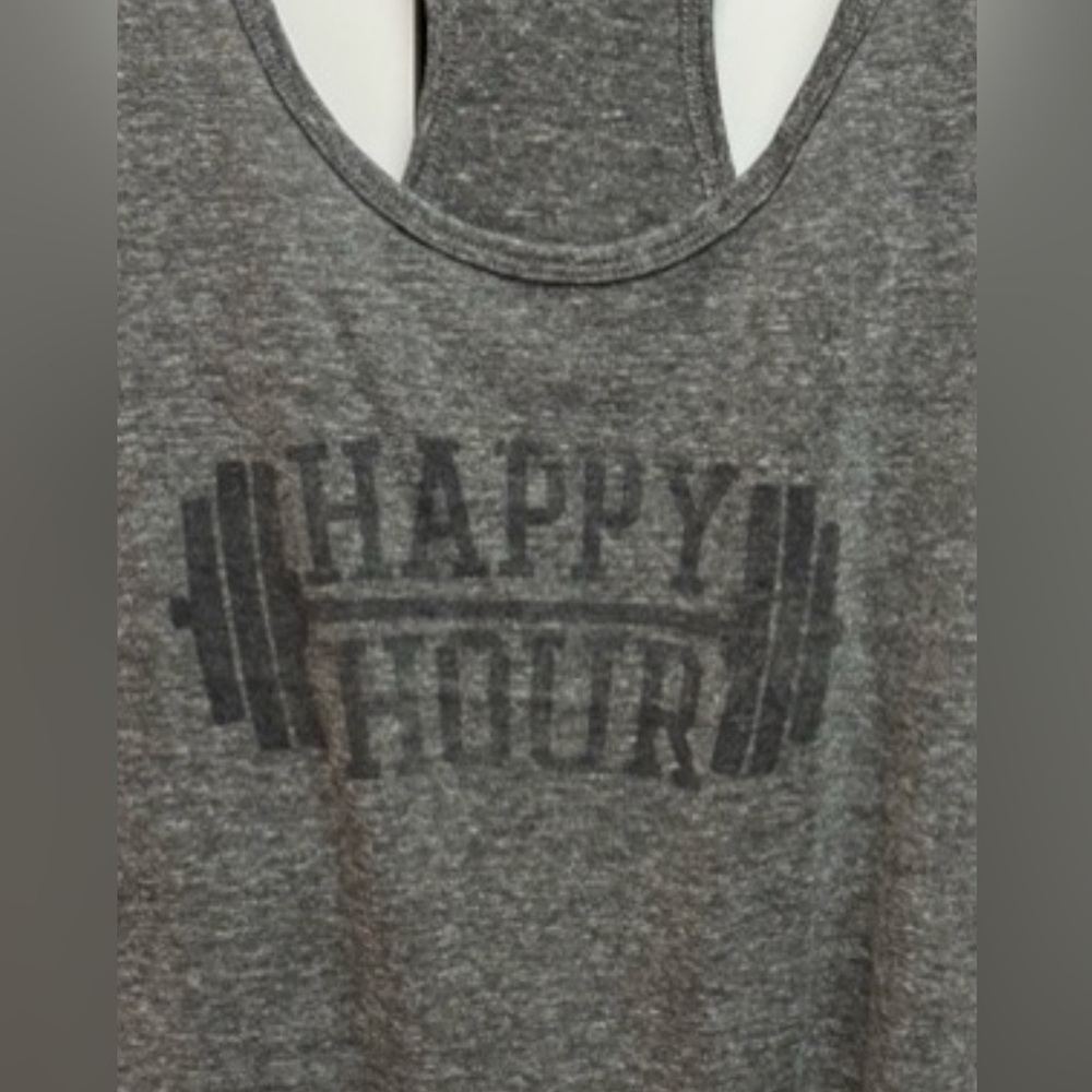 Workout Tank Top “Happy Hour” Size XL